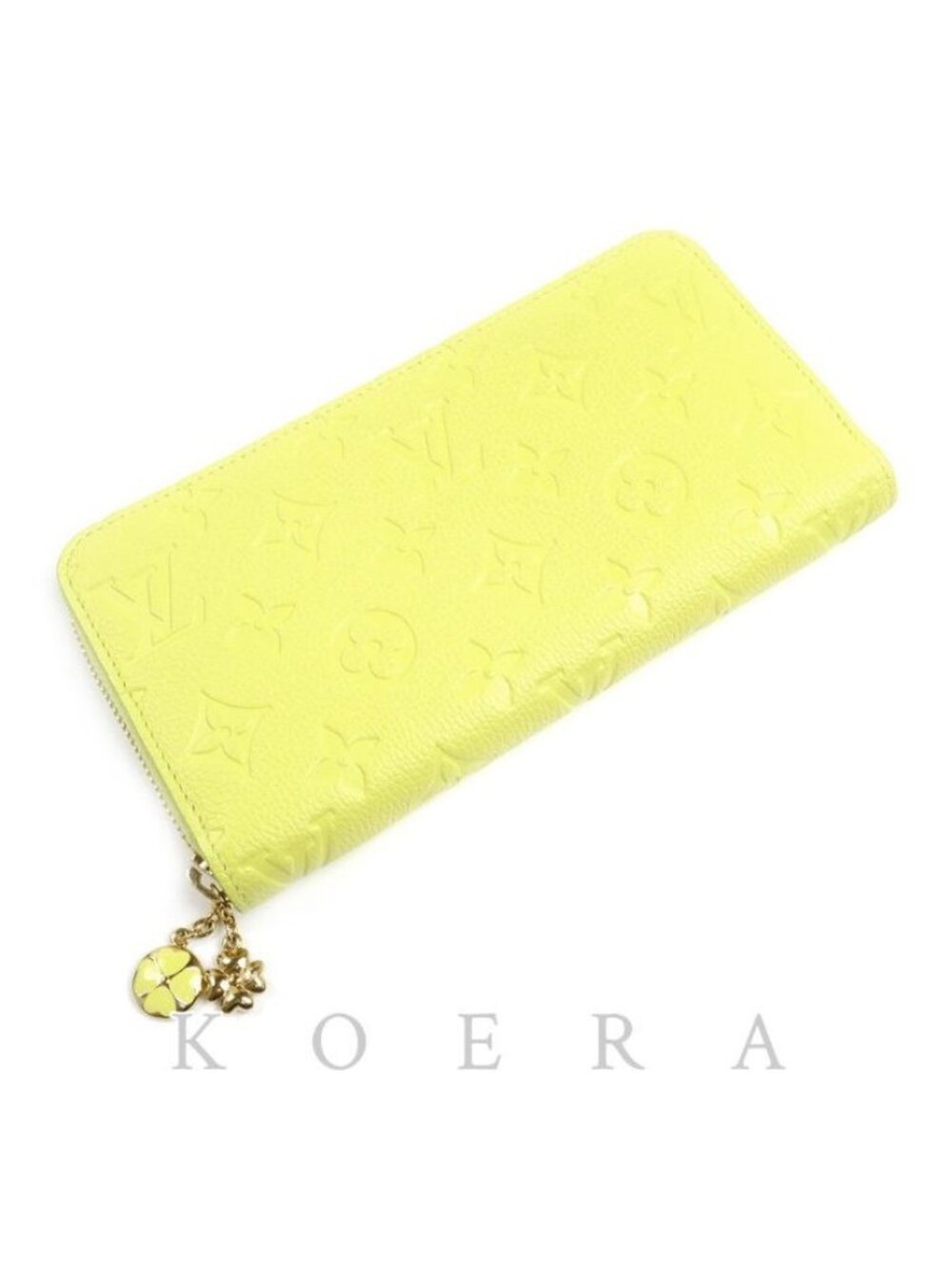 Louis Vuitton Zippy Wallet Monogram Empreinte Citrus Light Blue